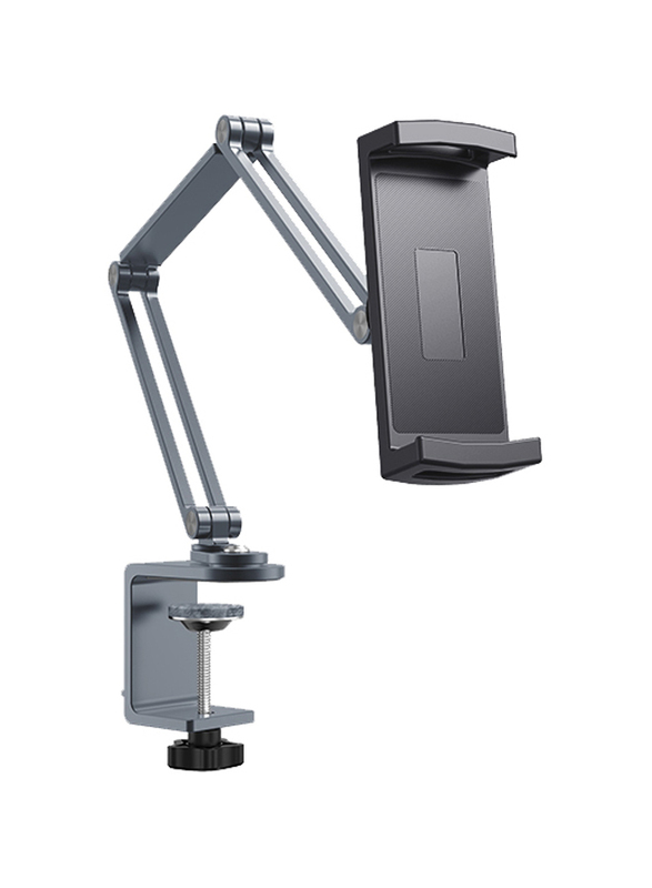 WiWu Transformers Flexible Long Arm Bracket Stand for Mobile & Tablet Phone, Space Grey