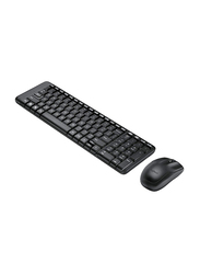 لوجيتك MK220 لوحة مفاتيح لاسلكية وماوس ، أسود