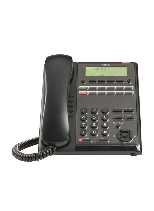 

NEC SL2100 IP7WW-12TXH-A1 12 Keys Digital MLT Phone, BE116513, Black