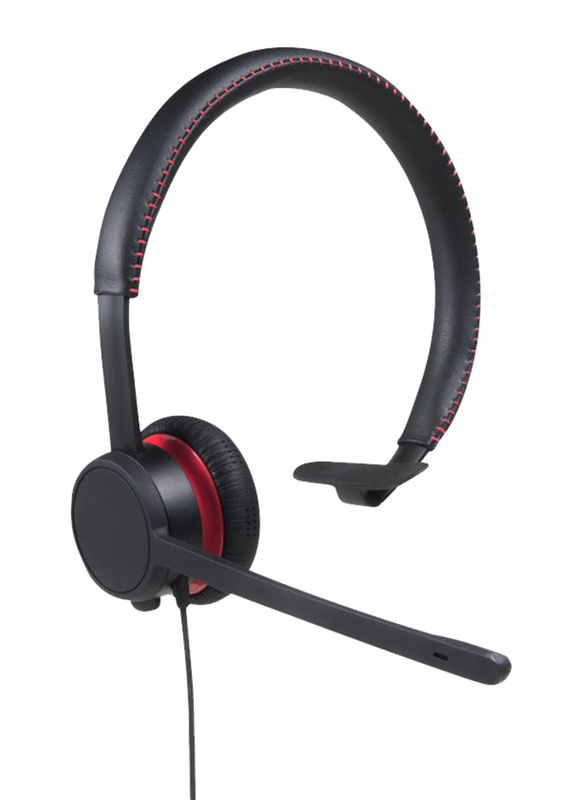 Avaya L119 On-Ear Noise Cancellation Headphones with Mic, Black