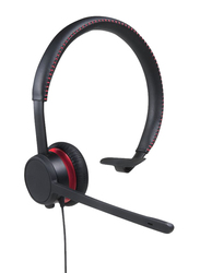 Avaya L119 On-Ear Noise Cancellation Headphones with Mic, Black