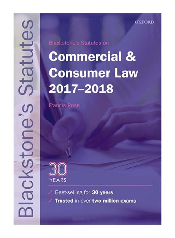 

Blackstone's Statutes on Commercial and Consumer Law 2017-2018 26th Edition, Paperback Book, By: Francis Rose