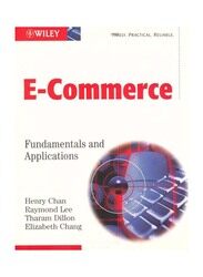 E-Commerce: Fundamentals and Applications, Paperback Book, By: Henry Chan, Raymond Lee, Elizabeth Chang, Tharam S. Dillon