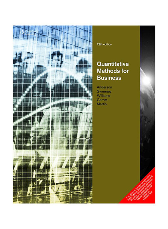 

Quantitative Methods For Business 2nd Edition, Paperback Book, By: R. Kipp Martin, Jeffrey D. Camm, Thomas Arthur Williams, David Ray Anderson, Dennis