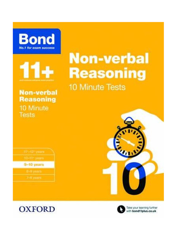 Bond 11+ Non-Verbal Reasoning 10 Minute Tests, Paperback Book, By: Alison Primrose and Bond 11+