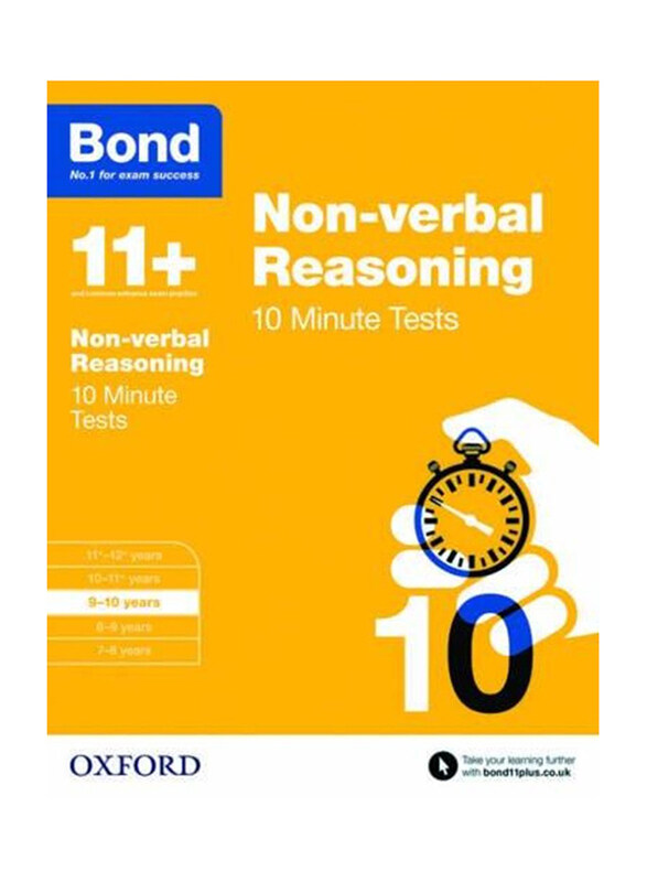 

Bond 11+ Non-Verbal Reasoning 10 Minute Tests, Paperback Book, By: Alison Primrose and Bond 11+