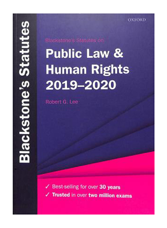 Blackstone's Statutes on Public Law & Human Rights 2019-2020, Paperback Book, By: Robert G. Lee