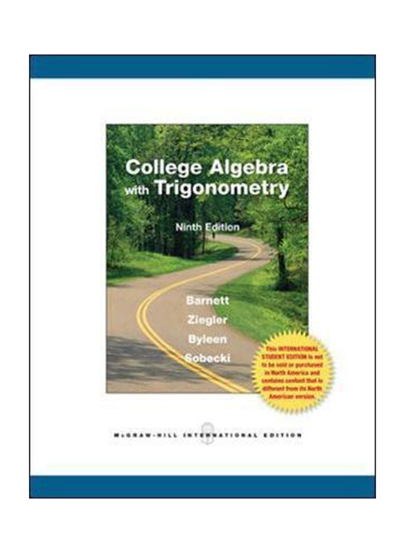 College Algebra with Trigonometry, Paperback Book, By: Raymond Barnett, Michael Ziegler, Karl Byleen, David Sobecki