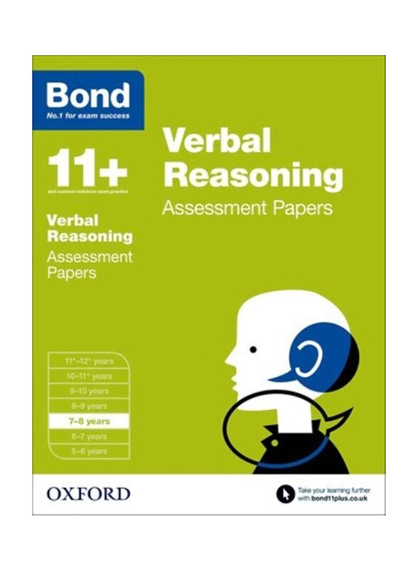 

Bond 11+ Verbal Reasoning Assessment Papers, Paperback Book, By: JM Bond, Bond 11+