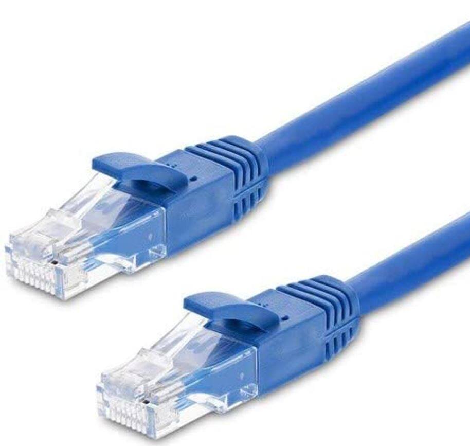 

S-TEK RJ45 Cat6 Ethernet Patch Internet Cable blue 10 MTR, (Pack of 15)