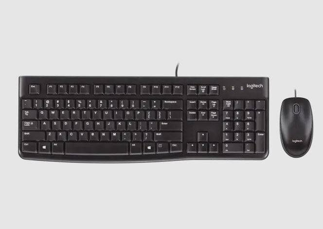 

Logitech MK120 Wired English Keyboard and Mouse Combo Set, Black (Pack of 10)