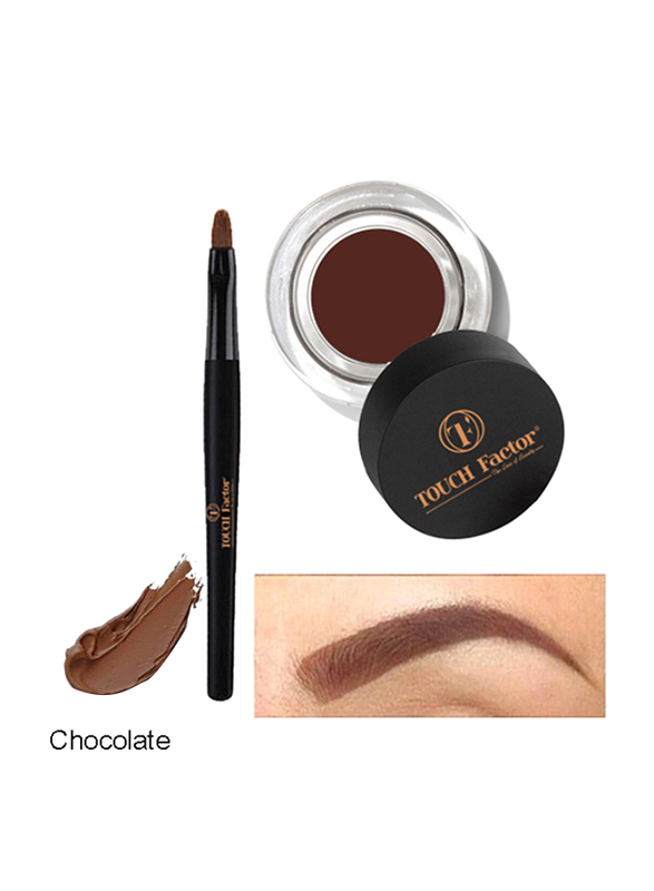 Touch Factor Eyebrow Gel, Chocolate, Brown