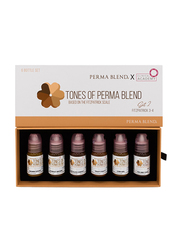 Perma Blend Fitz 3-4 Tones of Perma Blend Set, 6 Pieces x 15ml, Multicolour