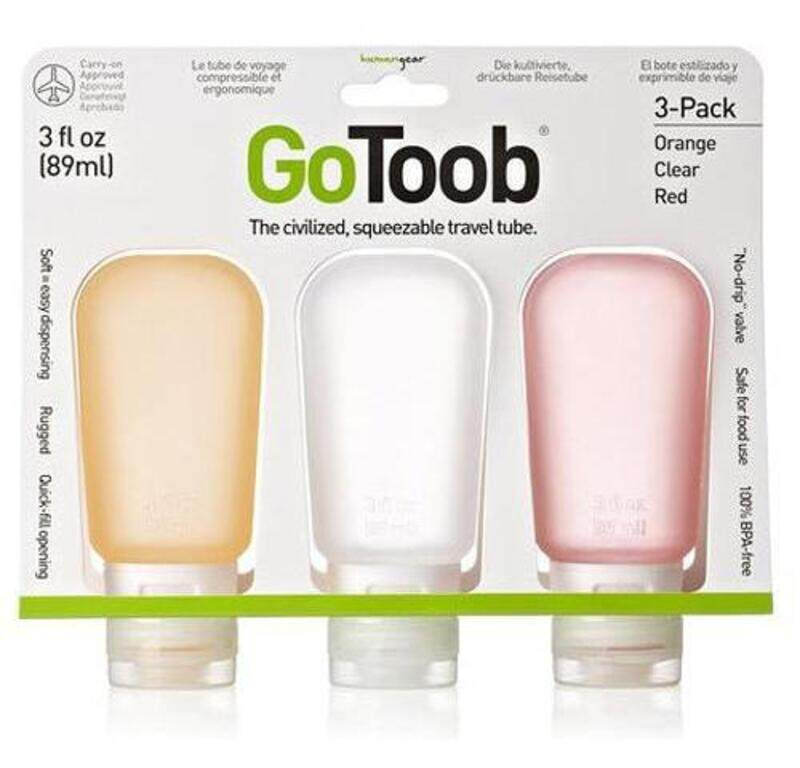 

HumanGear GoToob 3 pack COR 89 ml Travel tube