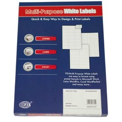 FIS Multipurpose White Labels, 105X49.5mm-FSLA12-1-100