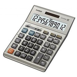 Casio 12-Digit DM 1200S Desktop Calculator, Black/Grey