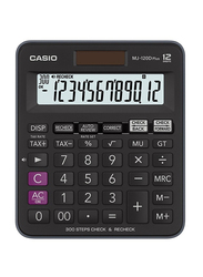 Casio 12-Digit MJ-120D Plus Plus Desktop Calculator, Black