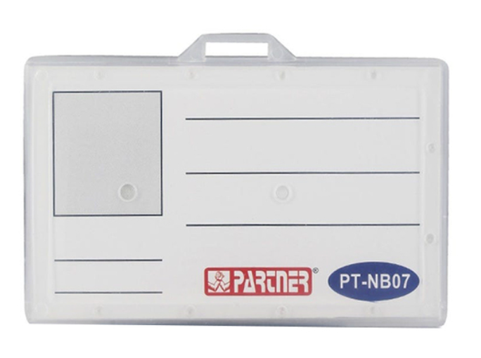Partner ID Card Holder PT-NB07, 100 Pieces, White