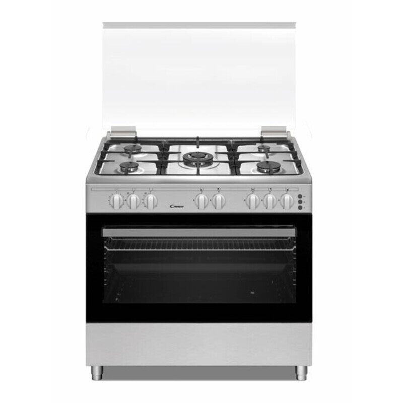 Candy 90 X 60 cm, 5 Gas Burners Free Standing Gas Cooker, Inox - CGG95BXLPG