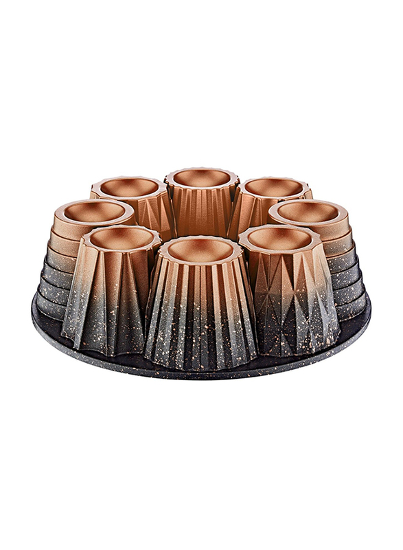 OMS Collection 26cm Round Muffin & Cup Cake Mould, Copper