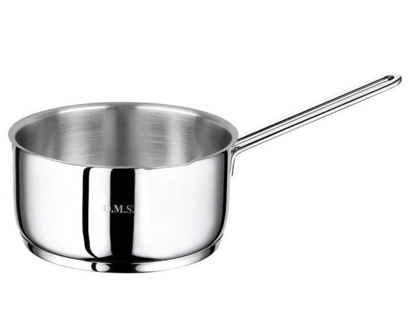 OMS-22 Cm Stainless Steel Milk Pot With Heat Resistance handle  -Made in Turkey