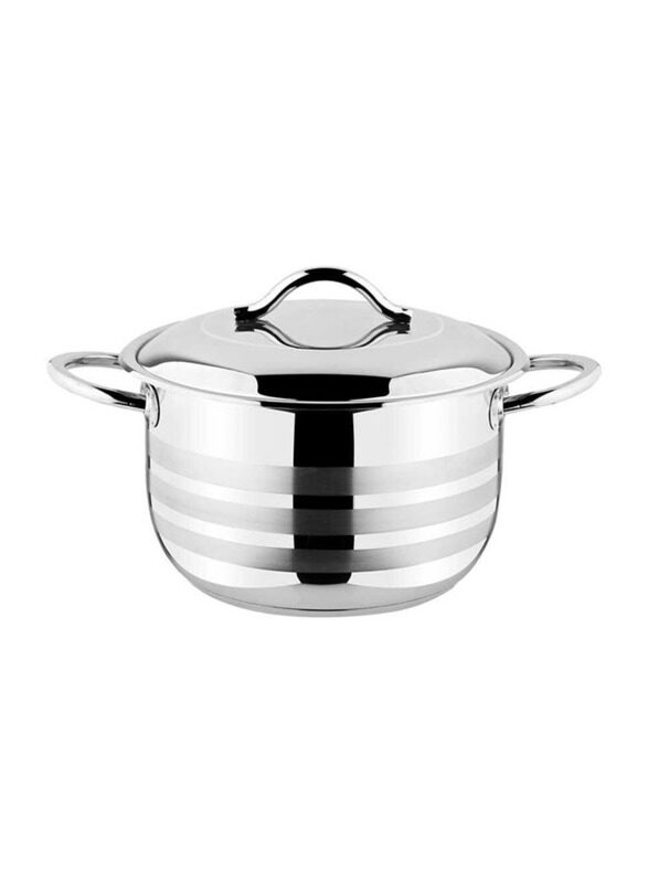 

OMS Collection 36cm Round Stainless Steel Casserole, Silver
