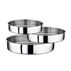 OMS-Stainless Steel Oven Trays 3Pcs Set-Made In Turkey