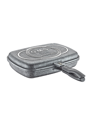 OMS Collection 36cm Double Sided Granitec Grill Pan, Grey