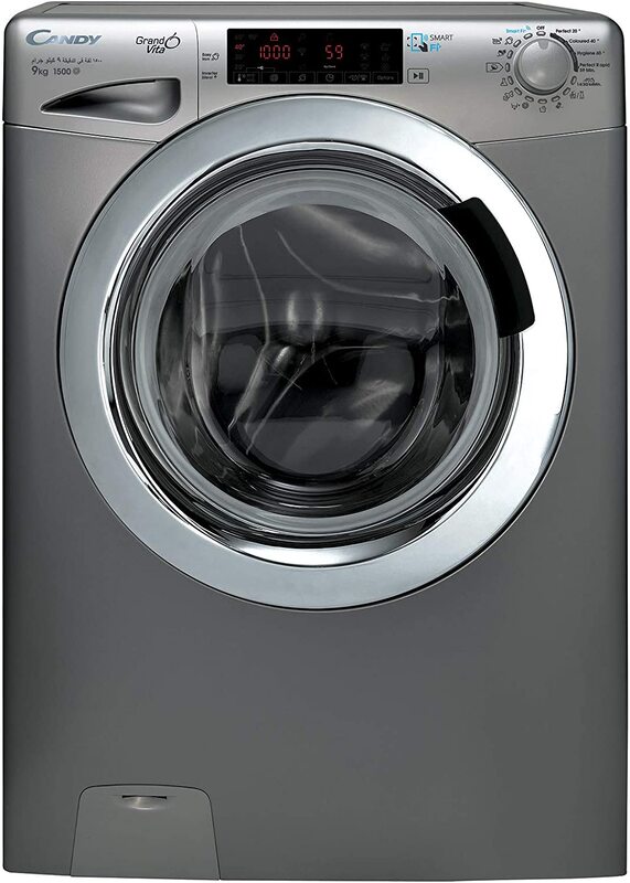 Candy 9 Kg Washing Machine Front Load 1500 RPM Silver Model GVF159THC3/1-19 -1 Years Full Warranty