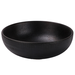 Anstone Crockery Japanese sashimi tableware&stoneware dinner plate/round black plate : Size : 32*32*3.5Cm