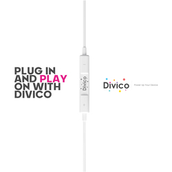 DIVICO USB C Headphone, Type C Earbuds Wired Earphones withVolume Control, In-ear Headphones for iPhone 15 Pro Max, iPad Pro/Air, Samsung (White)