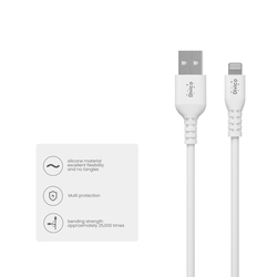 Divico iPhone Charger Cable 1M soft PVC Lightning Cable iPhone Cable USB A to Lightning Cable for iPhone 14/14 Pro/14 Plus/14 Pro Max, iPhone 13-8 All Series-Black