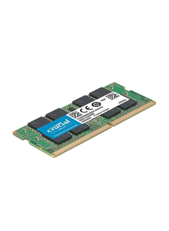 Crucial Basics 16GB DDR4 2666 MHz SODIMM Laptop Memory, CB16GS2666, Green