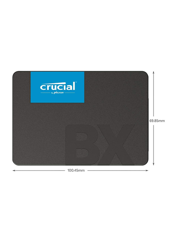 Crucial BX500 240GB 3D NAND SATA 2.5-Inch Internal SSD, up to 540MB/s, CT240BX500SSD1, Black