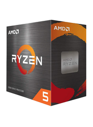 AMD Ryzen 5 5600X, 6 core Desktop Processor with Wraith Stealth Cooler, 12 Threads Unlocked, 3.7 GHz Up to 4.6 GHz, Socket AM4, Zen 3 Core Architecture, DDR4 Support, Large, Grey
