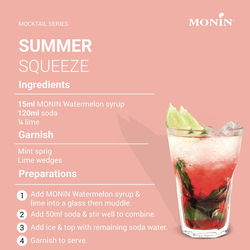 Monin Watermelon Syrup, 700ml