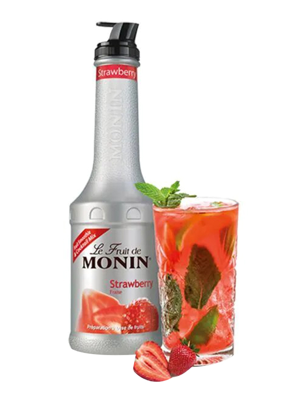 Monin Strawberry Fruit Mix Puree, 1 Liter