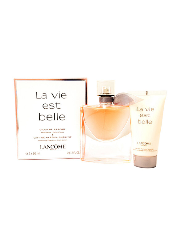 

Lancôme Lancome 2-Piece La Vie Est Belle Gift Set for Women, 50ml EDP Perfume + 50ml Body Lotion