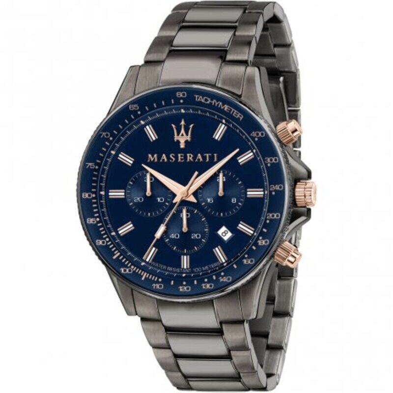 

Maserati Analog Watch for Men with Stainless Steel Band, R8873640001, Grey-Blue