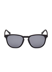 Guess Full-Rim Round Black Sunglasses For Men, Grey Lens, GU00061 02D, 53/19