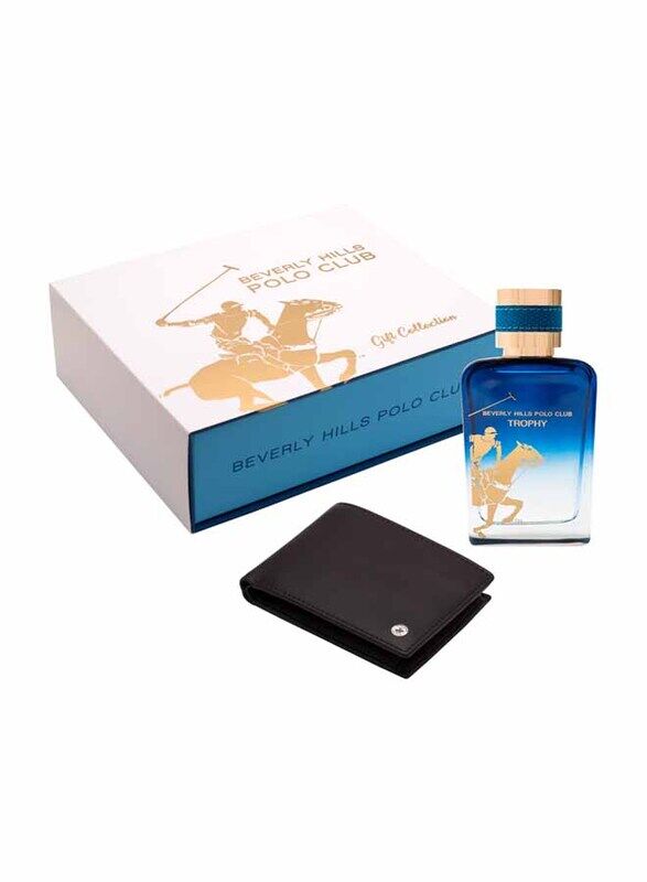 

Beverly Hills 2-Piece Polo Club Trophy Gift Set for Men, 100ml EDP Perfume, Purse