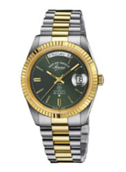 West End Analog Watch for Men with Stainless Steel Band, Water Resistant, 6828.20.3330, Multicolour-Green
