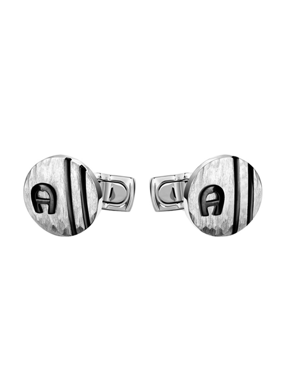 Aigner Lupo Cufflink for Men ARAGC2150404 Silver DubaiStore