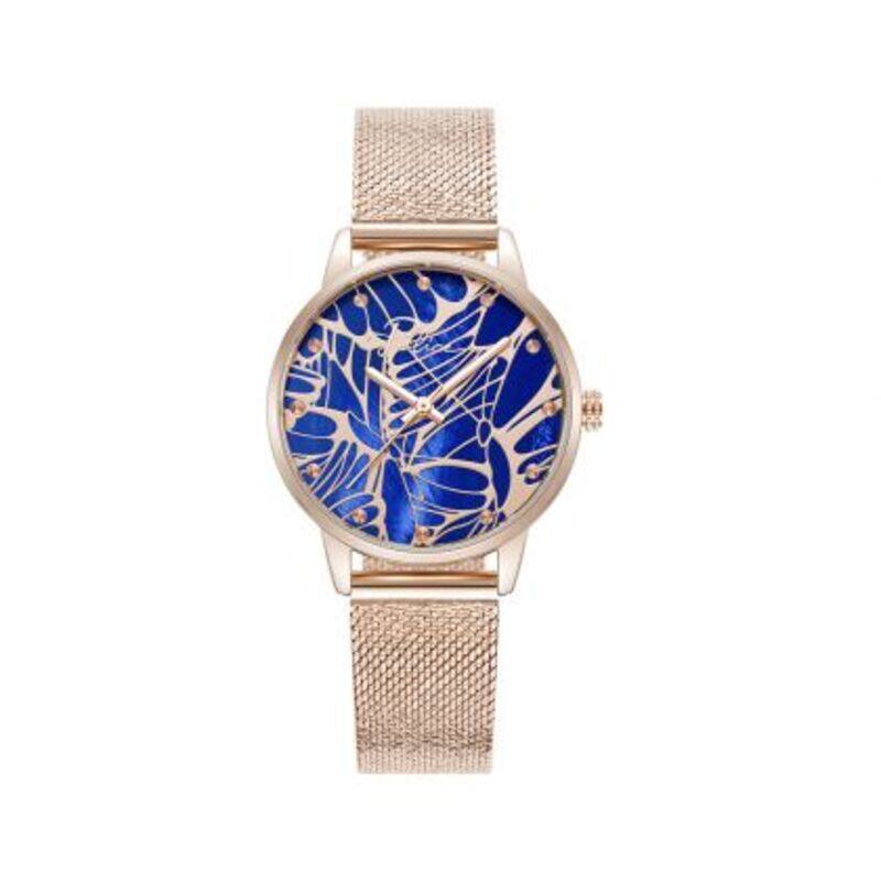 

Police Analog Watch for Women with Mesh Band, Water Resistant, PEWLG2229005, Rose Gold-Blue