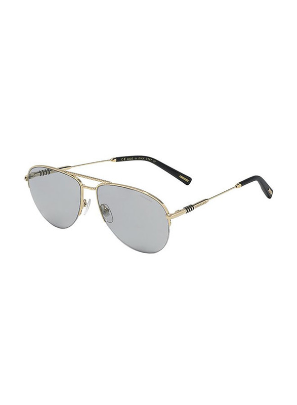 Chopard Aviator Full Rim Gold Sunglasses for Men, Grey Lens, SCHD38V 300F