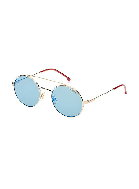 

Carrera Round Full Rim Gold Sunglasses Unisex, Blue Lens, 2004TS Y11HZ