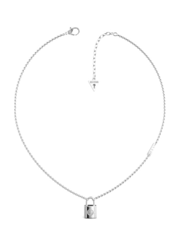 Guess Keep Me Close Chain Pendant Necklace for Women, Silver