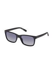 Guess Full-Rim Rectangular Matte Black Sunglasses Unisex, Smoke Lens, Gu00066/s 02d. 55/19/150