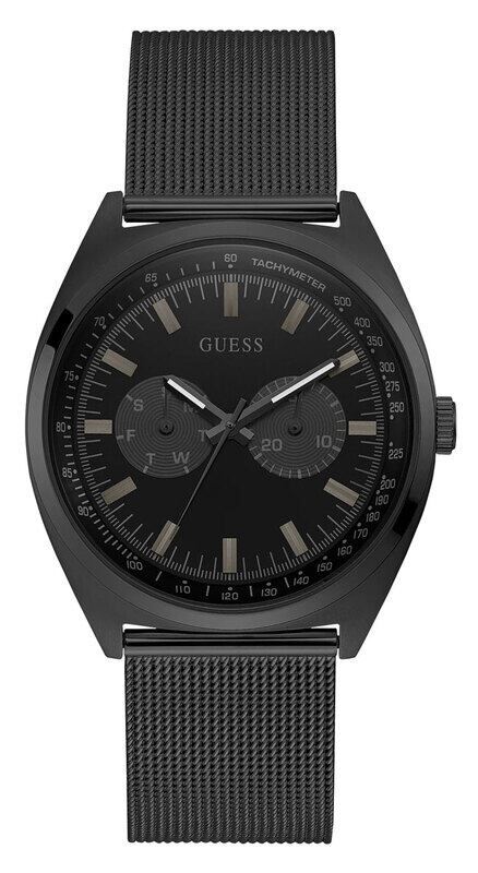 

Guess Analog Watch for Men with Mesh Band, GW0336G3, Black-Black