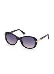 Guess Full Rim Oval Black Sunglasses for Women, Grey Lens, GU7821, 01B 56-17